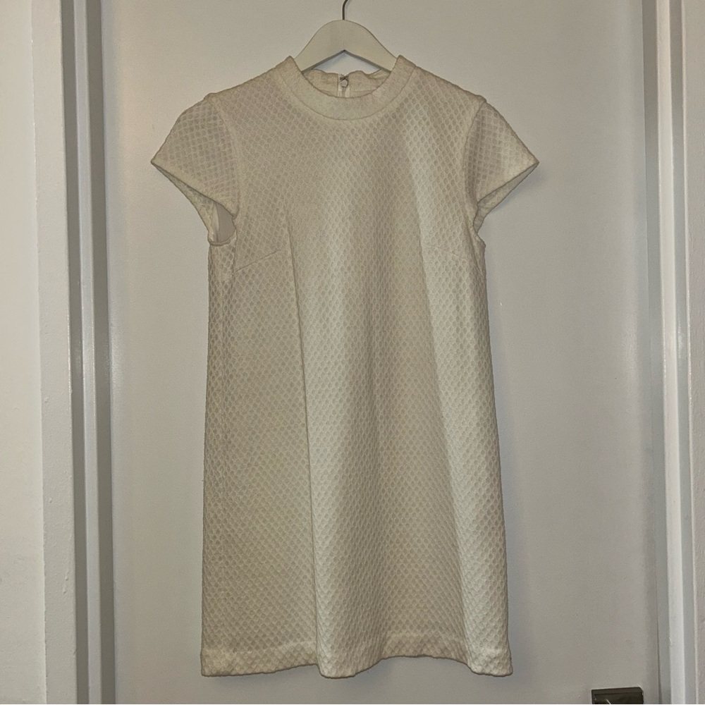 White Mini Shift Dress from Japan